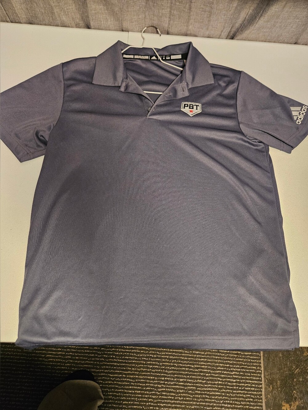 🌞adidas Men's Polo Shirt in Navy with  Branded PBT Patch